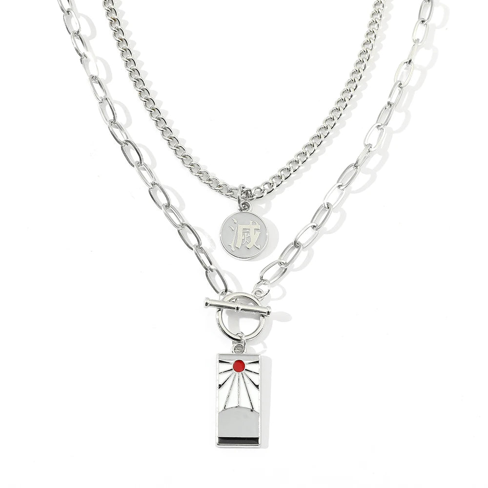 Demon Slayer Tanjiro Necklace For Men & Women