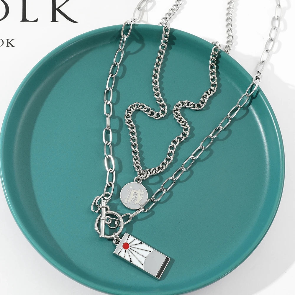Demon Slayer Tanjiro Necklace For Men & Women