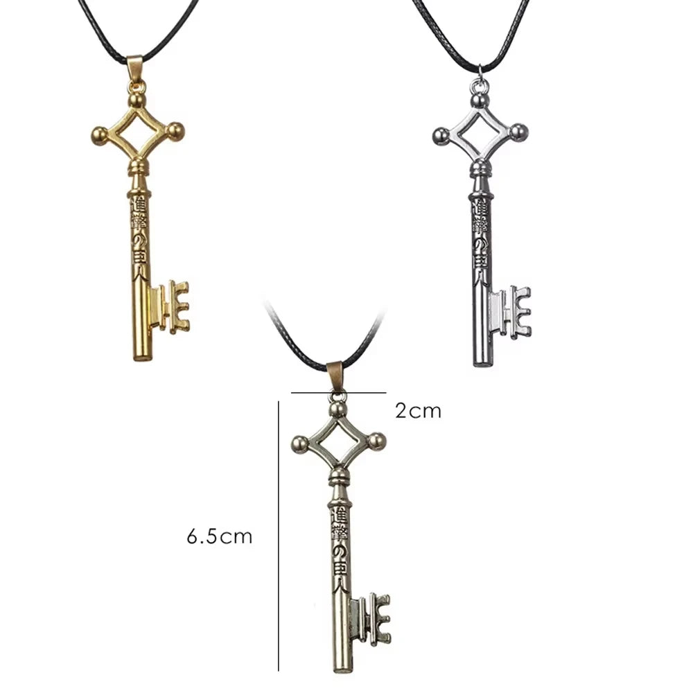 Attack On Titan Eren Key Necklace  For Men & Women